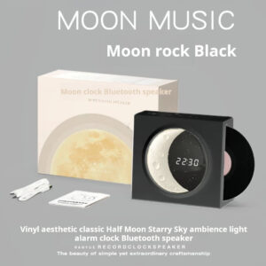 Clock Bluetooth Speaker Vinyl Record